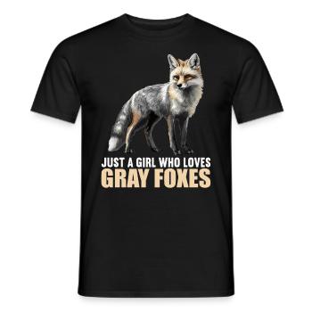 Graufüchse Graufuchs - Männer T-Shirt - Schwarz - Vorne - AI Model Male 178 light (178cm)