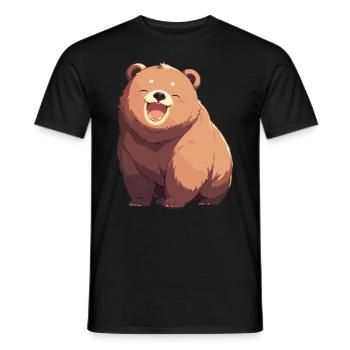 Grizzlis Ours grizzly - T-shirt homme - noir - Devant - AI Model Male 178 light (178cm)