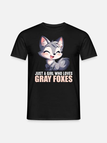 Gray foxes Gray fox - Men's T-Shirt - black