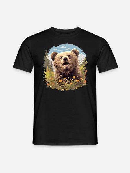 Grizzlis Ours grizzly - T-shirt homme - noir