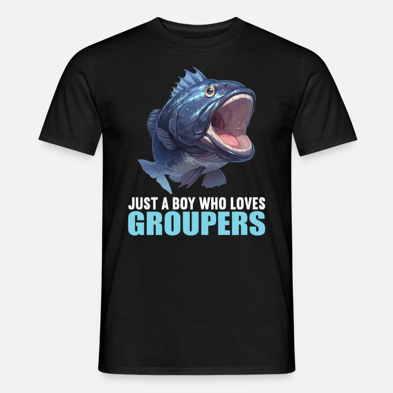 groupers grouper - Men's T-shirt - black