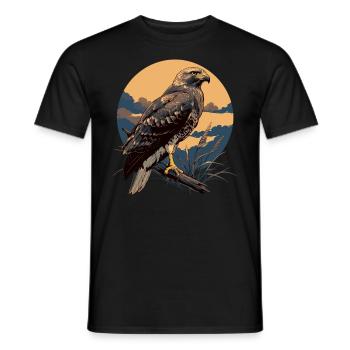 Faucon Faucon - T-shirt homme - noir - Devant - AI Model Male 178 light (178cm)