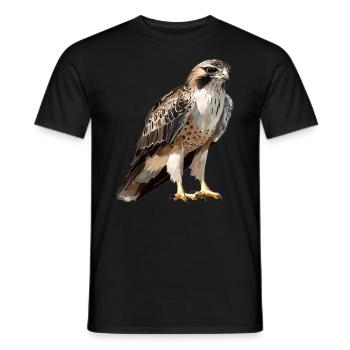 Faucon Faucon - T-shirt homme - noir - Devant - AI Model Male 178 light (178cm)