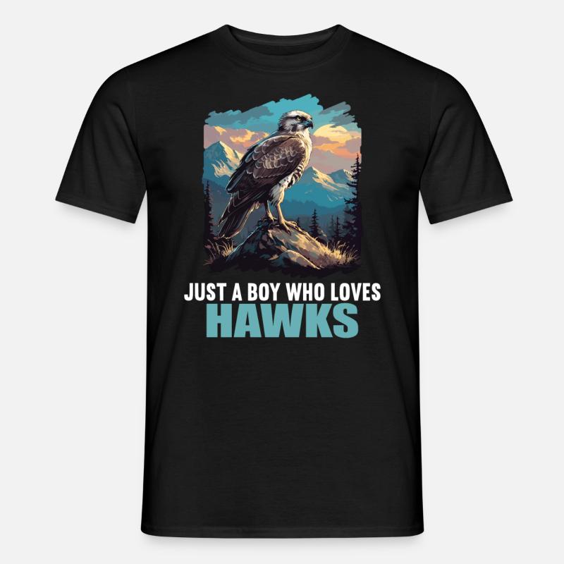 Falken Falke - Männer T-Shirt - Schwarz
