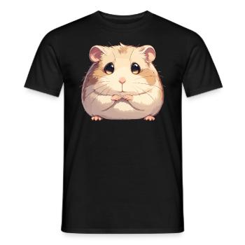 Hamster - T-shirt homme - noir - Devant - AI Model Male 178 light (178cm)