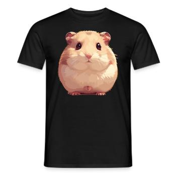 Hamster - Men's T-Shirt - black - Front - AI Model Male 178 light (178cm)