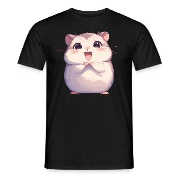 Hamster - Men's T-Shirt - black - Front - AI Model Male 178 light (178cm)
