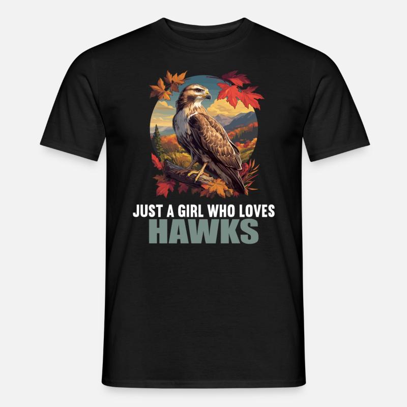 Falken Falke - Männer T-Shirt - Schwarz