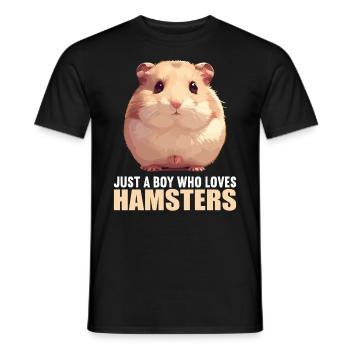 Hamster - T-shirt homme - noir - Devant - AI Model Male 178 light (178cm)