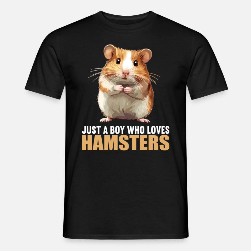 Hamster - Männer T-Shirt - Schwarz