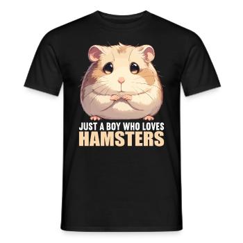 Hamster - T-shirt homme - noir - Devant - AI Model Male 178 light (178cm)