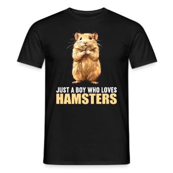 Hamster - T-shirt homme - noir - Devant - AI Model Male 178 light (178cm)