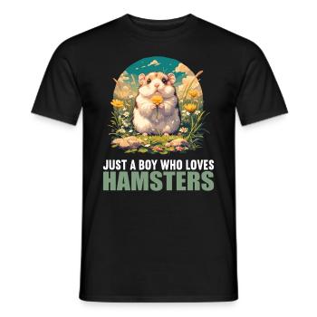 Hamster - T-shirt homme - noir - Devant - AI Model Male 178 light (178cm)