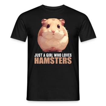 Hamster - T-shirt homme - noir - Devant - AI Model Male 178 light (178cm)