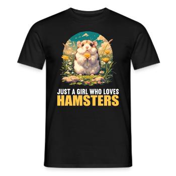 Hamster - T-shirt homme - noir - Devant - AI Model Male 178 light (178cm)