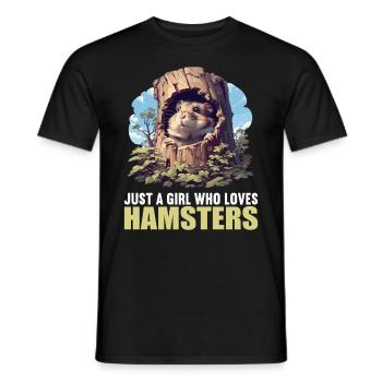 Hamster - T-shirt homme - noir - Devant - AI Model Male 178 light (178cm)