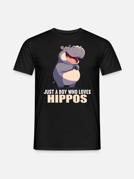 Hippopotame Hippopotame - T-shirt homme - noir