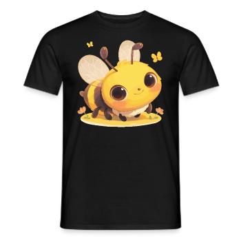 Bienen Biene - Männer T-Shirt - Schwarz - Vorne - AI Model Male 178 light (178cm)