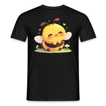 Bienen Biene - Männer T-Shirt - Schwarz - Vorne - AI Model Male 178 light (178cm)