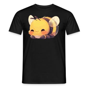Bienen Biene - Männer T-Shirt - Schwarz - Vorne - AI Model Male 178 light (178cm)