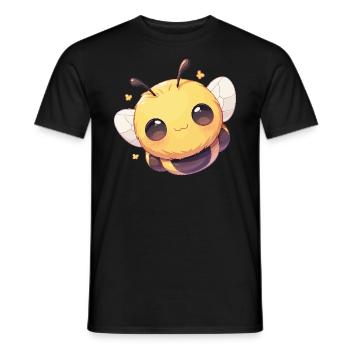 Bienen Biene - Männer T-Shirt - Schwarz - Vorne - AI Model Male 178 light (178cm)