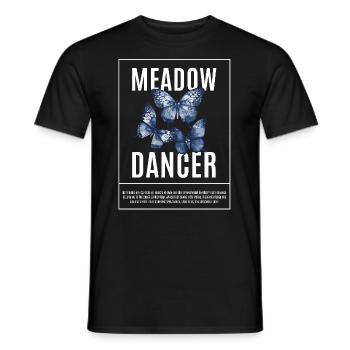 Butterflies in vintage streetwear style - Men's T-Shirt - black - Front - AI Model Male 178 light (178cm)