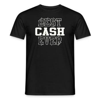 Bestes Bargeld aller Zeiten Personalisierter Name Bargeld - Männer T-Shirt - Schwarz - Vorne - AI Model Male 178 light (178cm)