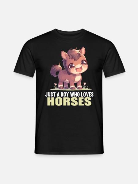 Chevaux Cheval - T-shirt homme - noir