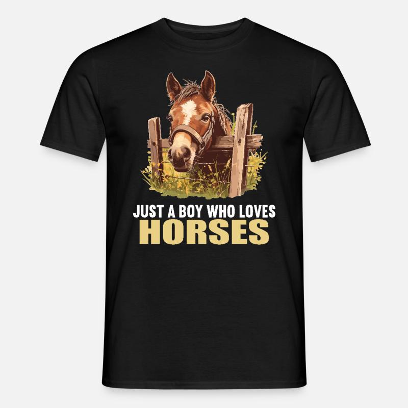 Chevaux Cheval - T-shirt homme - noir