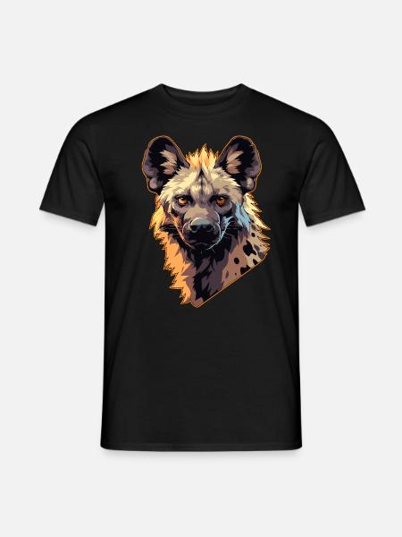 Hyänen Hyäne - Männer T-Shirt - Schwarz