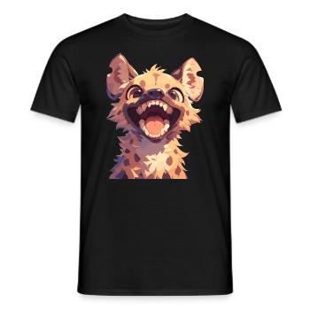Hyena Hyena - Men's T-Shirt - black - Front - AI Model Male 178 light (178cm)