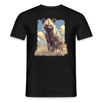 Hyena Hyena - Men's T-Shirt - black - Front - AI Model Male 178 light (178cm)