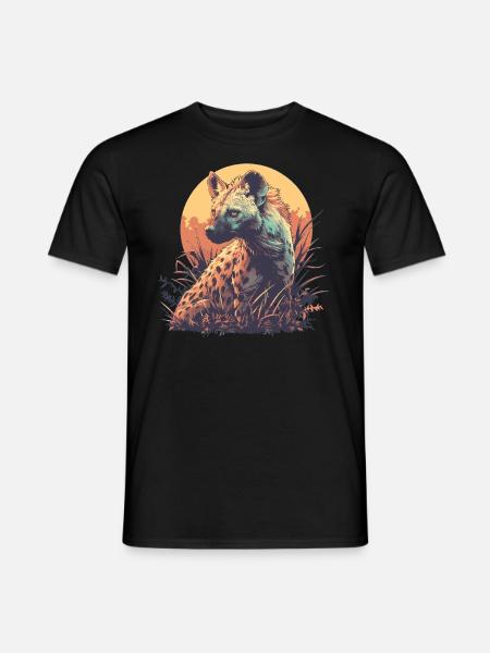Hyänen Hyäne - Männer T-Shirt - Schwarz