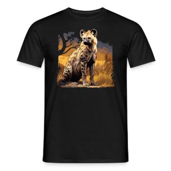 Hyena Hyena - Men's T-Shirt - black - Front - AI Model Male 178 light (178cm)