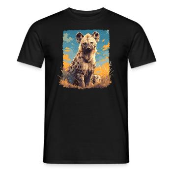 Hyena Hyena - Men's T-Shirt - black - Front - AI Model Male 178 light (178cm)