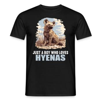 Hyena Hyena - Men's T-Shirt - black - Front - AI Model Male 178 light (178cm)