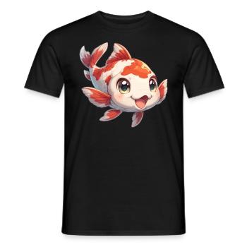 Koi Koi Carpe - T-shirt homme - noir - Devant - AI Model Male 178 light (178cm)
