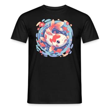 Kois Koi Karpfen - Männer T-Shirt - Schwarz - Vorne - AI Model Male 178 light (178cm)