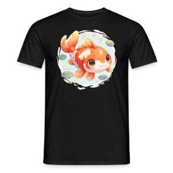 Koi Koi Carpe - T-shirt homme - noir - Devant - AI Model Male 178 light (178cm)