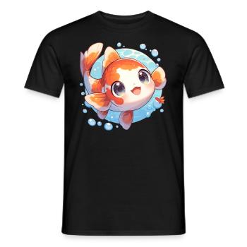 Koi Koi Carpe - T-shirt homme - noir - Devant - AI Model Male 178 light (178cm)