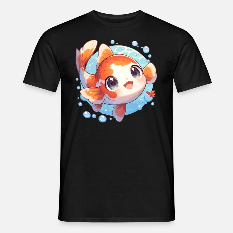 Kois Koi Karpfen - Männer T-Shirt - Schwarz