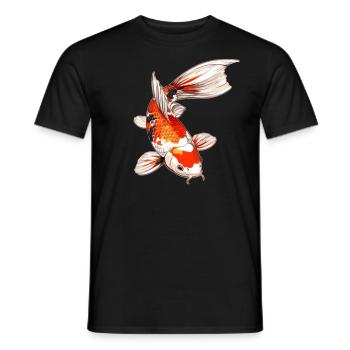 Koi Koi Carpe - T-shirt homme - noir - Devant - AI Model Male 178 light (178cm)