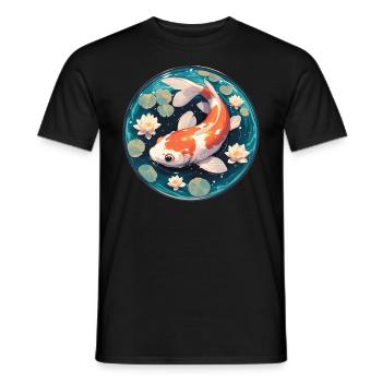 Kois Koi Karpfen - Männer T-Shirt - Schwarz - Vorne - AI Model Male 178 light (178cm)