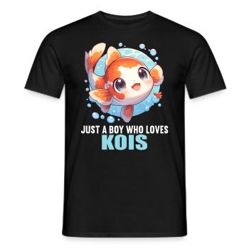 Koi Koi Carpe - T-shirt homme - noir - Devant - AI Model Male 178 light (178cm)