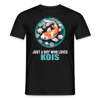 Koi Koi Carpe - T-shirt homme - noir - Devant - AI Model Male 178 light (178cm)