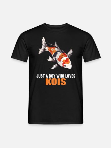 Kois Koi Karpfen - Männer T-Shirt - Schwarz