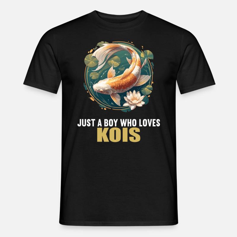 Kois Koi Karpfen - Männer T-Shirt - Schwarz