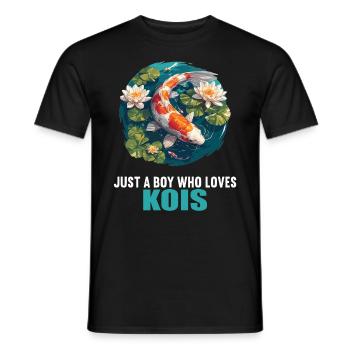 Koi Koi Carpe - T-shirt homme - noir - Devant - AI Model Male 178 light (178cm)