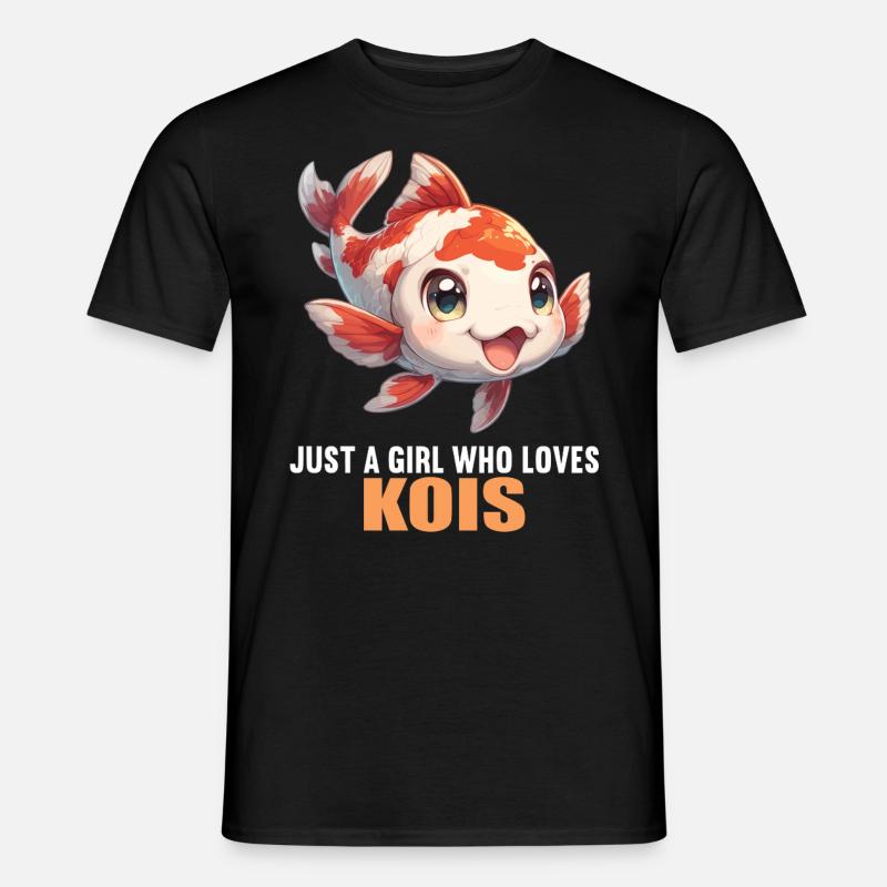 Kois Koi Karpfen - Männer T-Shirt - Schwarz
