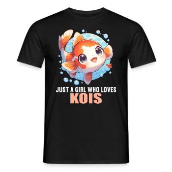 Koi Koi Carpe - T-shirt homme - noir - Devant - AI Model Male 178 light (178cm)